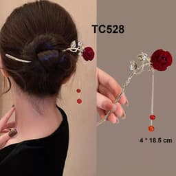 Thumbnail GOTI – Phụ Kiện Tóc Nữ Trâm Cài Tóc Búi Hình hoa Quà Cho Nữ Phong Cách Hiện Đại, Cổ Điển TC525 4