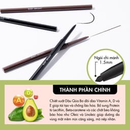 Thumbnail Bút kẻ mắt 2 in 1 Baby Bright Tiny & Slim Liner 0.1g 4