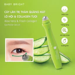 Thumbnail Cây Lăn Mắt Lô Hội Và Collagen Tươi Baby Bright Aloe Vera & Fresh Collagen Eye Roller Serum 15ml 3