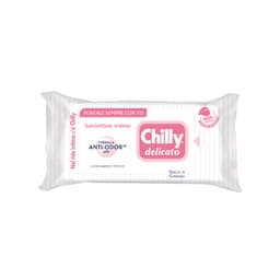 Thumbnail Khăn lau phụ khoa Chilly Delicato Salviettine Intime Anti-Ddor chiết xuất lô hội dưỡng mềm mại, sạch dịu êm gói 12 tờ 2
