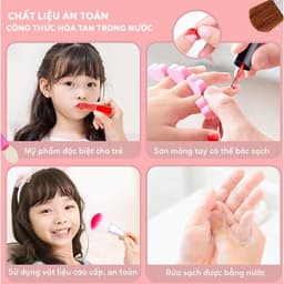 Thumbnail Đồ chơi trang điểm thật cho bé gái cao cấp, an toàn, dễ làm sạch M-611 3