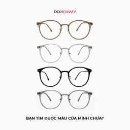 Thumbnail Gọng kính DOKCRAZY - C - HEBE Chất liệu nhựa, Hot Trend Hàn Quốc, Chống ánh sáng xanh, rẻ đẹp 4