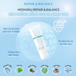 Thumbnail Kem chống nắng Dưỡng ẩm, bảo vệ cho da nhạy cảm Meishoku Repair & Balance 40g 4