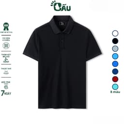 Thumbnail Áo thun nam POLO GẤU 194 vải cá sấu mè, co dãn 4 chiều dày dặn form gerular fit - PL Mè 2