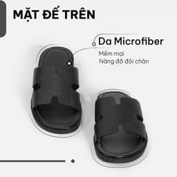 Thumbnail Dép chữ h G2 Helios quai ngang da bò cao cấp, Dép hermes nam thời trang công sở đi làm 4