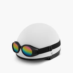 Thumbnail Mũ Bảo Hiểm Nửa Đầu Kèm Kính Goggles M/L MUJI 3