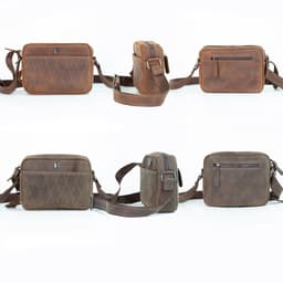 Thumbnail Túi đeo chéo da bò Saturn Bụi Leather DC111a Da bò Nappa cao cấp 4