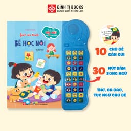 Thumbnail Sách âm thanh - Bé học nói - Bản đặc biệt 30 nút bấm song ngữ cho trẻ 0 - 6 tuổi - Đinh Tị Books 1