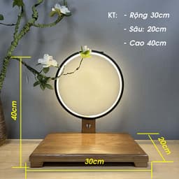 Thumbnail Kệ Đèn Led Hào Quang Tượng Phật Phong Thủy Hình Tròn - Tuệ Nga 2