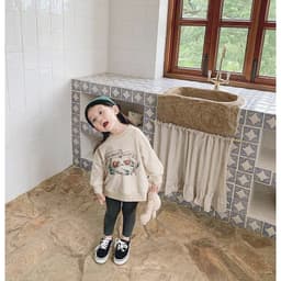 Thumbnail Quần Legging Dài Bé Gái Vải Zip Chất Lượng Cao BabyBoo - PiBo Store - T2 3