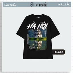 Thumbnail Áo thun địa danh phông unisex nam nữ form rộng ulzzang HÀ NỘI 02 3