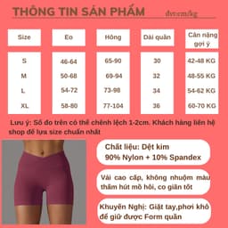 Thumbnail Quần short đùi nữ tập gym yoga cạp chéo lưng V co giãn thấm hút mồ hôi GP116 2