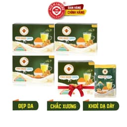 Thumbnail Combo 3 hộp lớn +1 hộp (10 gói) Tinh nghệ canxi Honimore 288g - tốt cho xương, làm đẹp da, tốt cho dạ dày 1