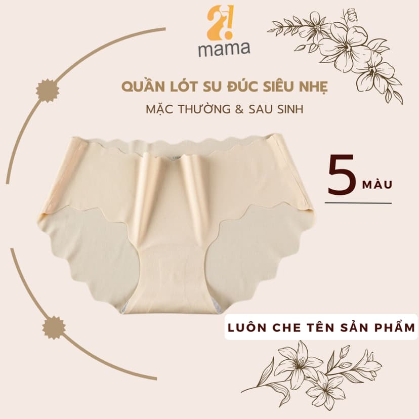 Ảnh Quần Lót Nữ Su Đúc Không Viền Siêu Mềm Mại Thoáng Mát Mặc Thường Và Sau Sinh 2mama V33 1