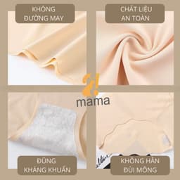 Thumbnail Quần Lót Nữ Su Đúc Không Viền Siêu Mềm Mại Thoáng Mát Mặc Thường Và Sau Sinh 2mama V33 3