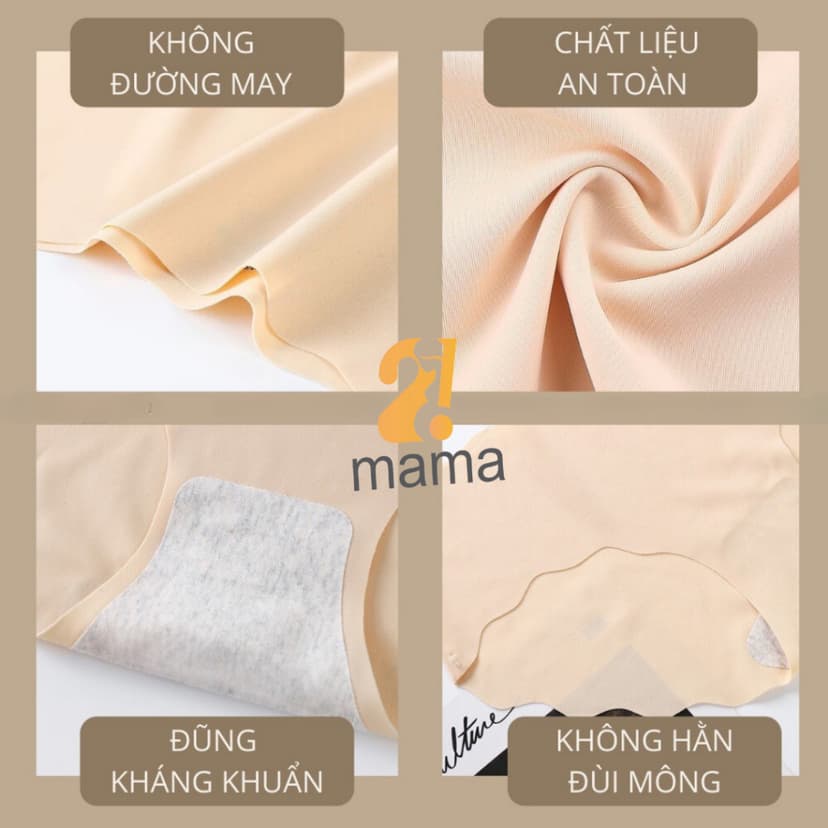 Ảnh Quần Lót Nữ Su Đúc Không Viền Siêu Mềm Mại Thoáng Mát Mặc Thường Và Sau Sinh 2mama V33 3