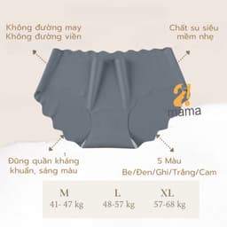 Thumbnail Quần Lót Nữ Su Đúc Không Viền Siêu Mềm Mại Thoáng Mát Mặc Thường Và Sau Sinh 2mama V33 2