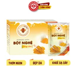 Thumbnail Bột nghệ uống liền Honimore 288g (hộp có 18 gói) - curcumin, bột nghệ nguyên chất, sữa thực vật 1