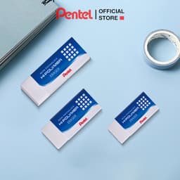Thumbnail Gôm Tẩy Học Sinh Pentel Hi Polymer ZEH 3 Kích Cỡ Màu Trắng 2