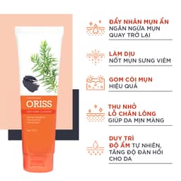 Thumbnail Sữa rửa mặt ngừa mụn Oriss dưỡng ẩm tẩy tế bào chết thu nhỏ lỗ chân lông 100g 4