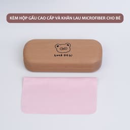 Thumbnail Kính Mát Phân Cực Mắt Tròn Dễ Thương Cho Bé Từ 3-8 Tuổi Gọng Silicon Mềm Màu Pastel Tròng Chống Tia UV An Toàn AK138 3