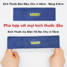 Thumbnail Băng Đô Đeo Trán Ngăn Mồ Hôi Siêu Thấm Hút Dày Dặn Thoáng Khí Headband Chạy Bộ Tập Gym Thể Thao Chính Hãng Aolikes 4