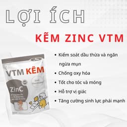 Thumbnail Viên uống VTM bổ sung Kẽm ZinC hỗ trợ tăng cường sức đề kháng 2