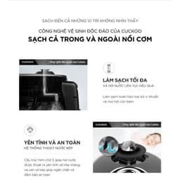 Thumbnail Nồi cơm điện tử áp suất cao tần Cuckoo 1.8 lít CRP-HUS1000F màu đỏ- lòng nồi chống dính cao cấp phủ Xwall Black shine 3