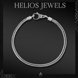 Thumbnail Vòng tay bạc nam, nữ HeliSilver Eden x Lotus Helios Original S925 1