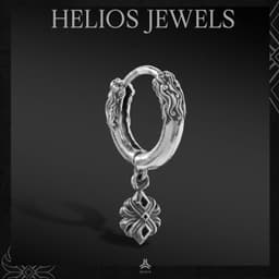 Thumbnail Khuyên Tai Bạc S925 Sun Wukong Nhu Y x Lotus Helios Silver Original KTB341 4