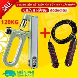 Thumbnail Combo Dây Nhảy Và Kìm Bóp Tay - Lõi Dây Nhảy Là Lõi Thép, Kìm Bóp Tập Cơ Tay Tối Đa 60kg 100kg 120kg Có Màn Hình 1