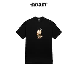 Thumbnail Áo thun Form rộng NOAM Nafox Naive Unisex 100% Cotton - Màu đen/trắng 2