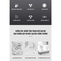 Thumbnail Máy Cạo Râu Flyco 3 Lưỡi Kép Thân Máy Chống Nước FS371VN - Hàng Chính Hãng 4