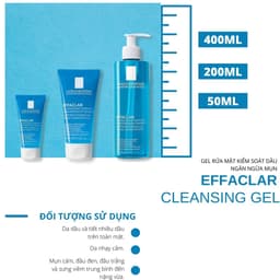 Thumbnail Sữa Rửa Mặt Giảm Nhờn Cho Da Dầu Mụn La RochePosay Effaclar 50ml 1