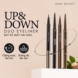 Thumbnail Bút Kẻ Mắt 2 Đầu Siêu Mảnh Baby Bright Up And Down Duo Eyeliner 2 Colors 0.1g+0.35g 2