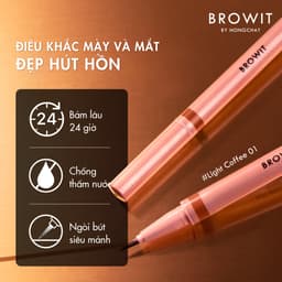 Thumbnail Bút Trang Điểm Mắt Và Mày Browit Duo Brow And Eyeliner 3 Colors 0.35ml+0.2ml 4