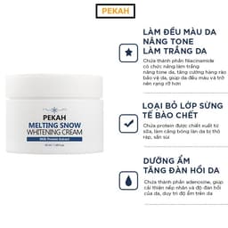 Thumbnail Kem Nâng Tone Dưỡng Trắng Làm Đều Màu Da PEKAH Melting Snow Whitening Cream 50ml 1