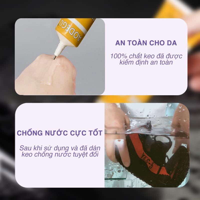 Ảnh Keo dán giày thể thao siêu dính dùng nhiệt trong suốt an toàn cho da KDG06 4