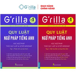 Thumbnail Sách - Combo Quy luật ngữ pháp tiếng Anh Grilla Tập 1 và 2, kèm quà tặng 1