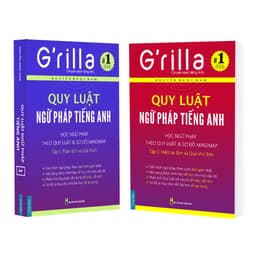 Thumbnail Sách - Combo Quy luật ngữ pháp tiếng Anh Grilla Tập 1 và 2, kèm quà tặng 2