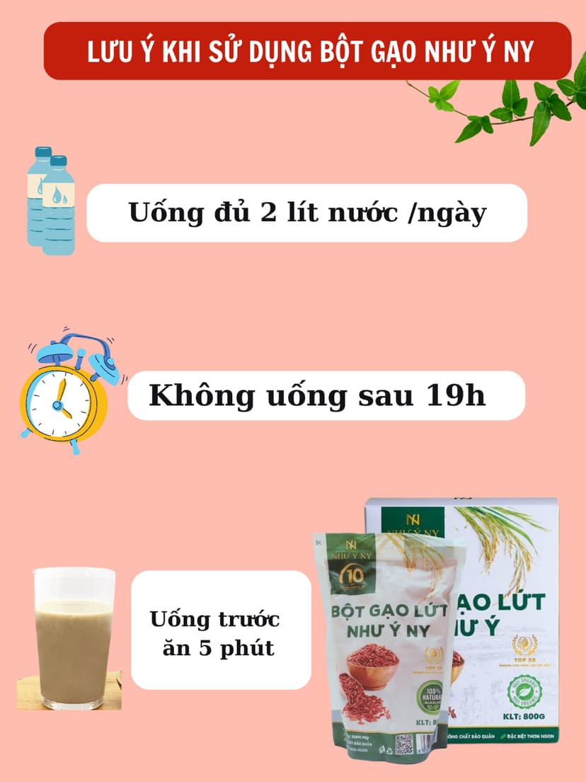 Ảnh Bột Gạo Lứt Như Ý Ny Giảm Cân, Giảm Mỡ, Lợi Sữa Hiệu Quả Từ Thiên Nhiên, Dễ Uống Thơm Ngon 800gr 2