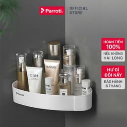 Thumbnail Kệ góc nhà tắm để đồ đa năng, khay nhà bếp dán tường Parroti Trophy TP-G01 1