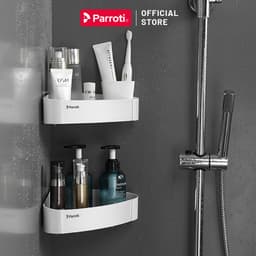 Thumbnail Kệ góc nhà tắm để đồ đa năng, khay nhà bếp dán tường Parroti Trophy TP-G01 4