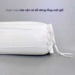 Thumbnail Vỏ Gối Ôm trắng trơn 100% Cotton tự nhiên Changmi Bedding - 40x110 cm (1 chiếc) 2