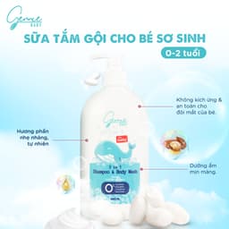 Thumbnail Sữa tắm gội 2 trong 1 Gennie Baby 400ml chính hãng 1