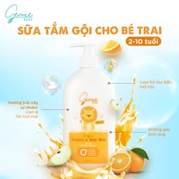 Thumbnail Sữa tắm gội 2 trong 1 Gennie Baby 400ml chính hãng 2