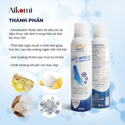 Thumbnail Bình xịt ngăn mùi hôi chân XIMO Feet Spray Xịt khử mùi thơm chân hạn chế vi khuẩn và lưu giữ mùi hương cho lòng bàn chân 3