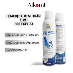 Thumbnail Bình xịt ngăn mùi hôi chân XIMO Feet Spray Xịt khử mùi thơm chân hạn chế vi khuẩn và lưu giữ mùi hương cho lòng bàn chân 2