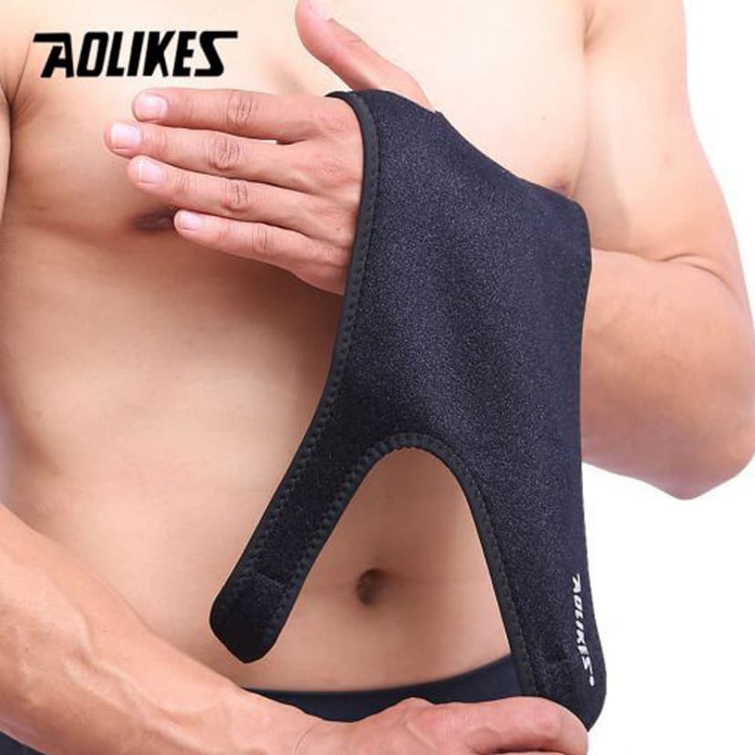 Ảnh Đai Nẹp Cố Định Khớp Cổ Tay Freesize AL1676 Có Thanh Thép Nẹp Dưới Lòng Bàn TayChính Hãng Aolikes Hỗ Trợ Bong Gân 2