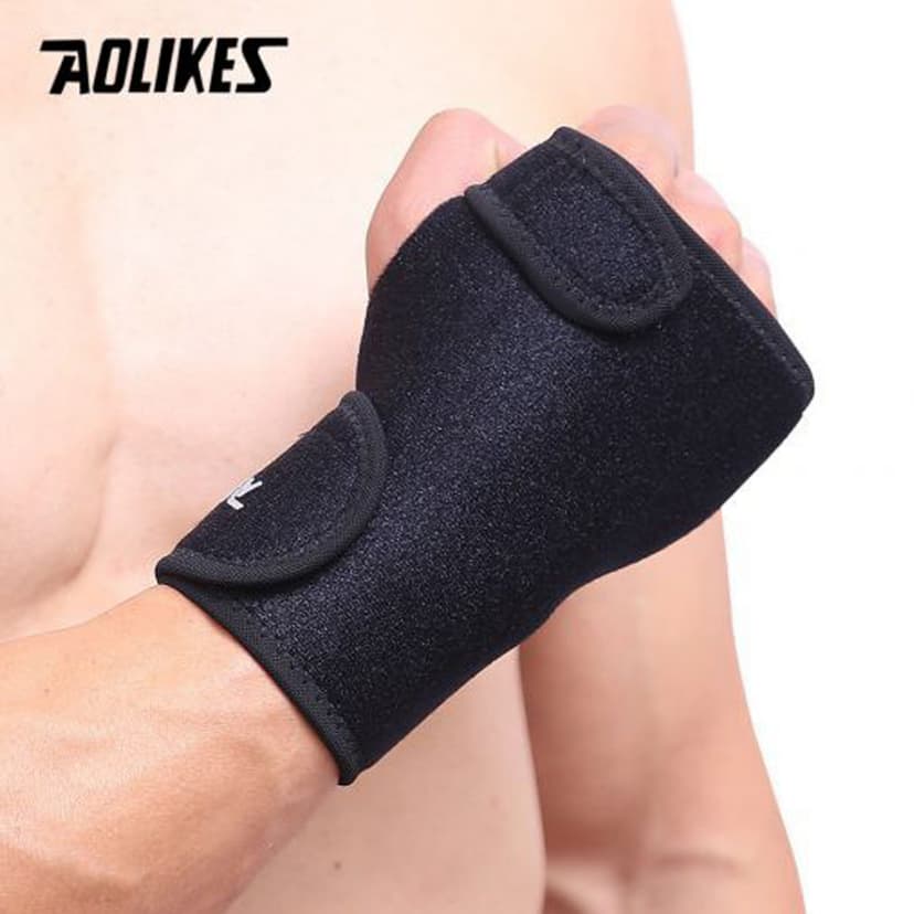 Ảnh Đai Nẹp Cố Định Khớp Cổ Tay Freesize AL1676 Có Thanh Thép Nẹp Dưới Lòng Bàn TayChính Hãng Aolikes Hỗ Trợ Bong Gân 4